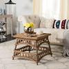 SAFAVIEH Home Collection Sora Natural Wicker Accent Table