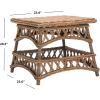 SAFAVIEH Home Collection Sora Natural Wicker Accent Table
