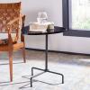 Safavieh Home Berlin White Lacquer and Black Tripod Side Table(Black / Black)