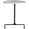 Safavieh Home Berlin White Lacquer and Black Tripod Side Table(Light Grey Oak / Black)