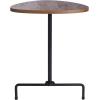 Safavieh Home Berlin White Lacquer and Black Tripod Side Table(Walnut / Black)