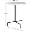 Safavieh Home Berlin White Lacquer and Black Tripod Side Table(White / Black)