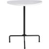 Safavieh Home Berlin White Lacquer and Black Tripod Side Table(White / Black)