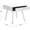 Safavieh Teagan End Table(White / Gold)
