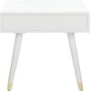 Safavieh Teagan End Table(White / Gold)