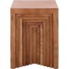 SAFAVIEH Home Collection – Amabu Solid Wood Accent Table in Walnut Finish, Modern Round Side Table, Fully Assembled (ACC3223A)(Walnut)