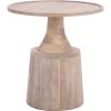SAFAVIEH Home Collection – Javier Accent Table with Whitewashed Solid Wood Finish, Modern Round Side Table (ACC3257A)(White Washed)