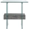 Glass / Black Oak
