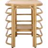 SAFAVIEH Home Collection – Maestro Natural Rattan Accent Table, Tropical Boho Design, Fully Assembled (ACC5400A)(Natural)