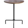 Safavieh Home Berlin White Lacquer and Black Tripod Side Table(Walnut / Black)