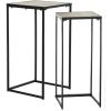 Safavieh Home Collection Callia Retro Mid-Century Light Oak and Black Wood Stacking End Table