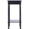 Safavieh Home Collection Tinsley Brown Square Bottom Shelf Round Accent Table ACC5716C, 14″ W x 14″ L x 28.3″ H(Black)