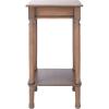 Safavieh Home Collection Tinsley Brown Square Bottom Shelf Round Accent Table ACC5716C, 14″ W x 14″ L x 28.3″ H(Brown)