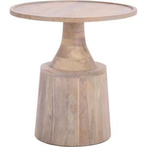 SAFAVIEH Home Collection – Javier Accent Table with Whitewashed Solid Wood Finish, Modern Round Side Table (ACC3257A)(White Washed)
