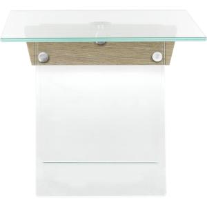 Safavieh Home Collection Modern Loft Glass Grey Accent Table