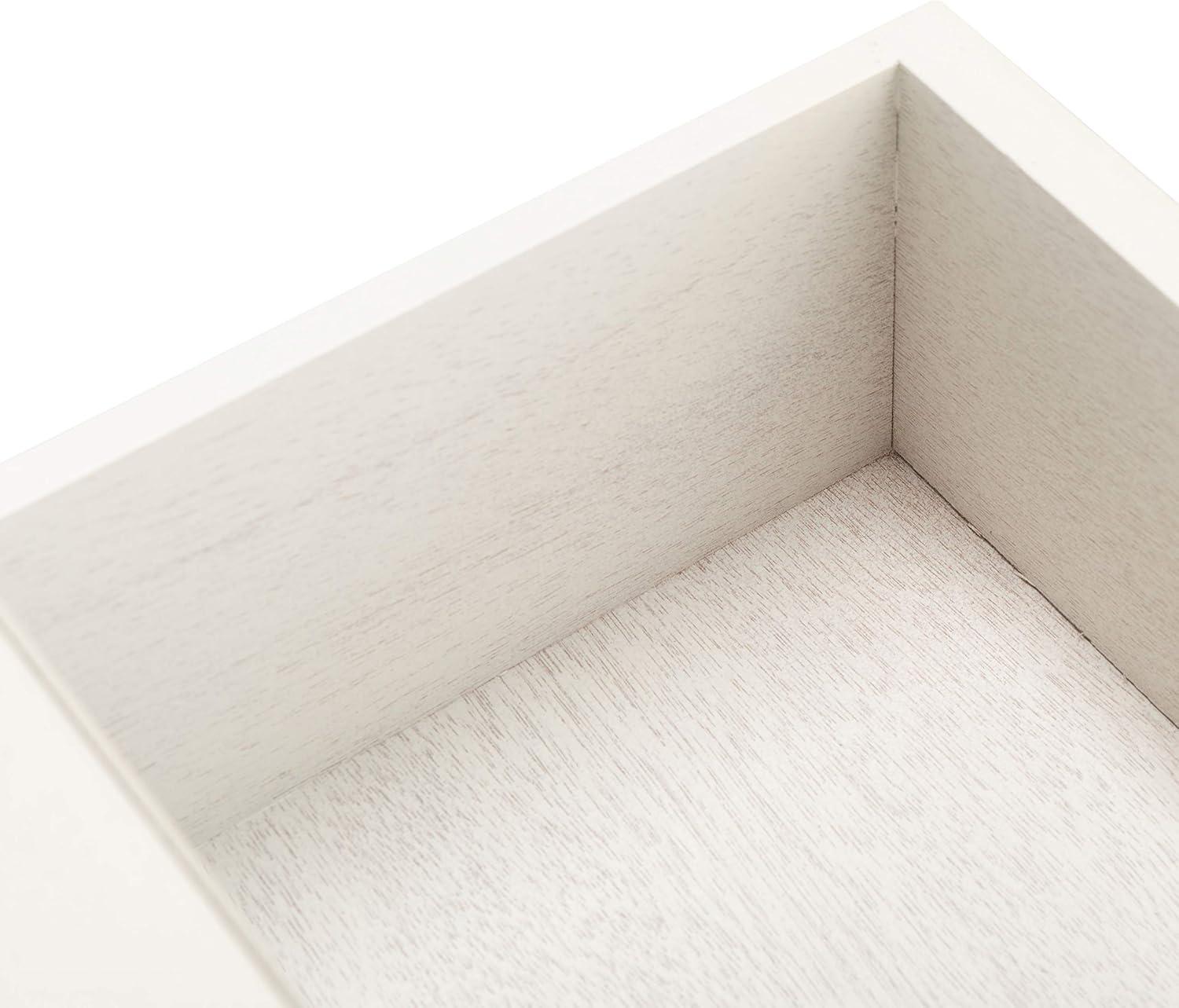image:imageSAFAVIEH Home Collection Allura Distressed White Accent Table with Drawer amp Shelf Modern Farmhouse Nightstand Carved Detail Design ACC5718ADistressed White