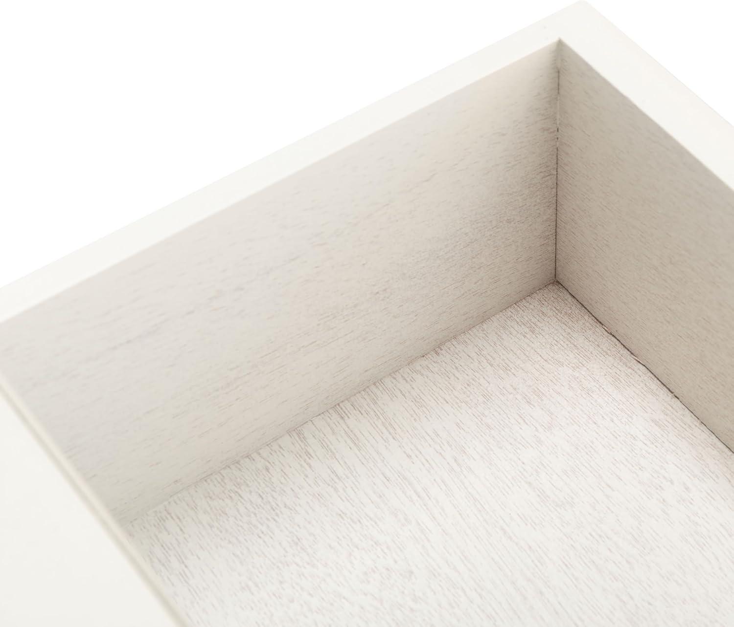 image:imageSAFAVIEH Home Collection Allura Distressed White Accent Table with Drawer amp Shelf Modern Farmhouse Nightstand Carved Detail Design ACC5718ADistressed White