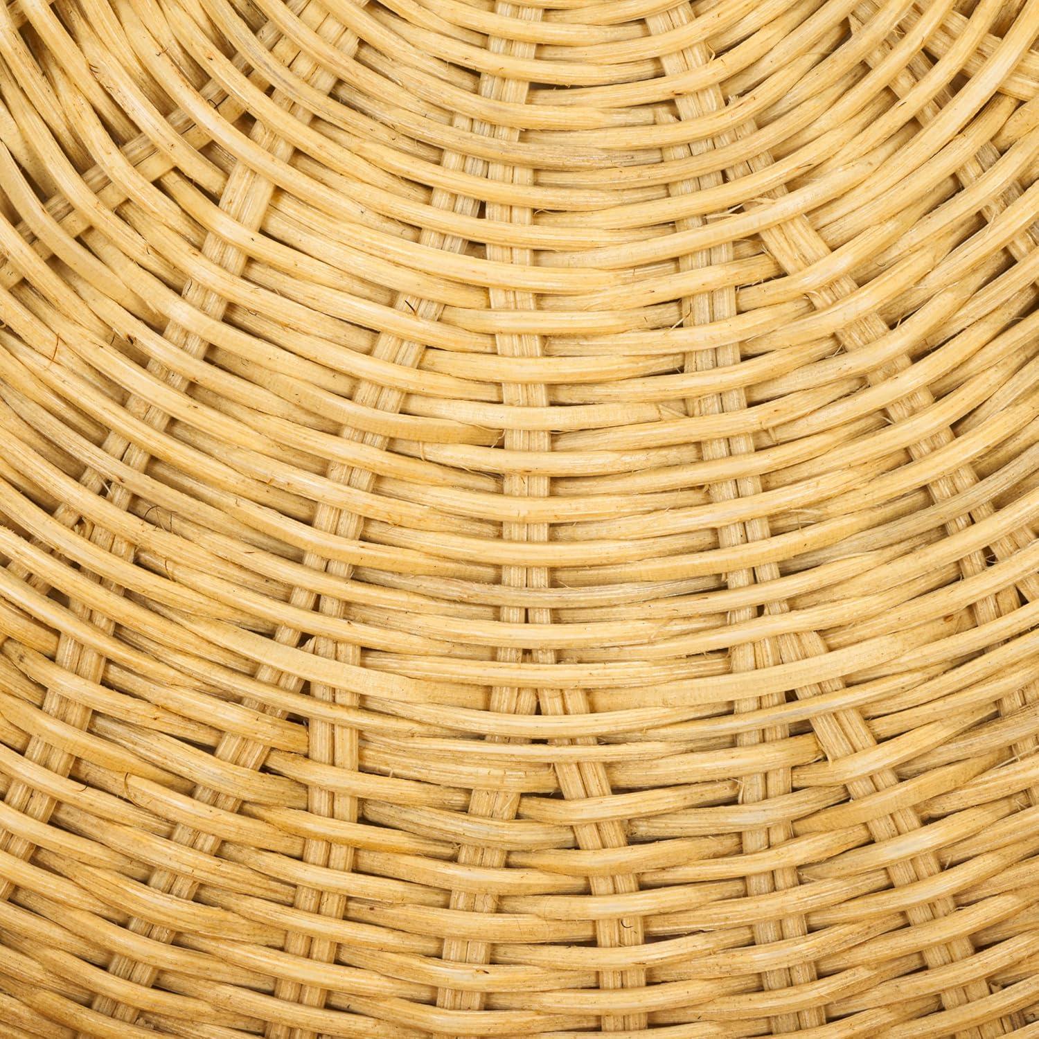 image:imageSAFAVIEH Home Collection Balford Rattan Storage Accent Table with Tray Fully Assembled Natural Modern Side Table for Living Room SEA7038ANatural