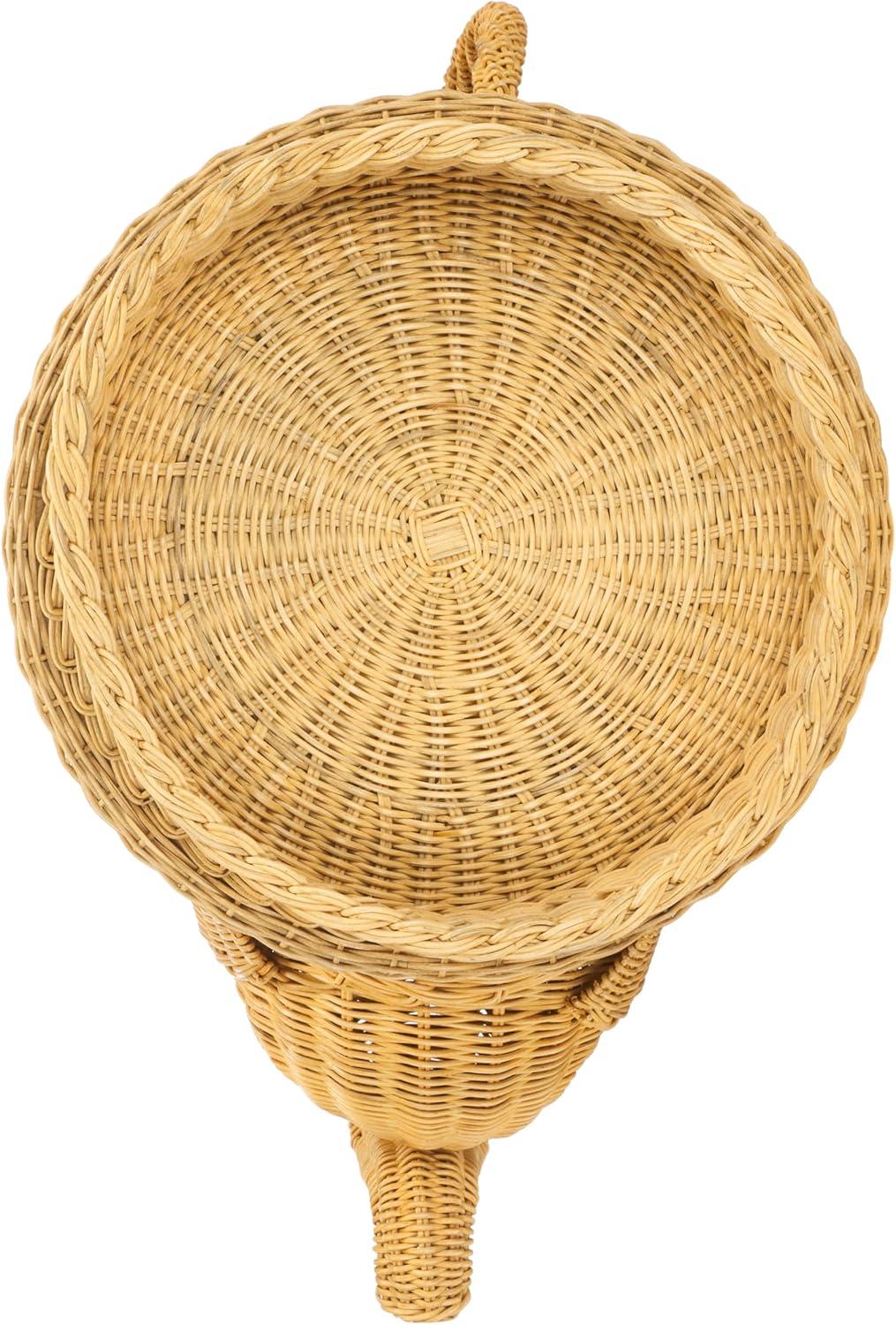 image:imageSAFAVIEH Home Collection Balford Rattan Storage Accent Table with Tray Fully Assembled Natural Modern Side Table for Living Room SEA7038ANatural