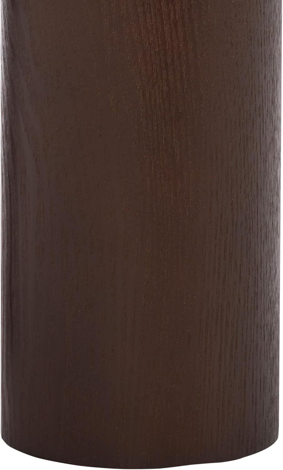 image:imageSAFAVIEH Home Collection Ohana Dark Brown Accent Table Sculptural Round Side Table Modern Pedestal Design ACC2327ADark Brown