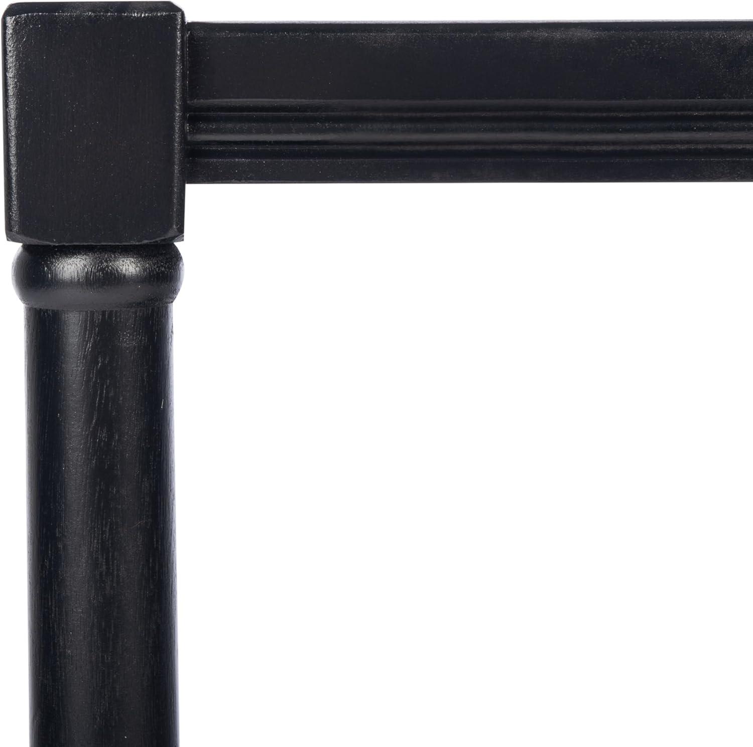 image:imageSAFAVIEH Home Collection Rafiki Black Rectangle Bottom Shelf Accent Table ACC5710B 22 W x 158 L x 228 HBlack