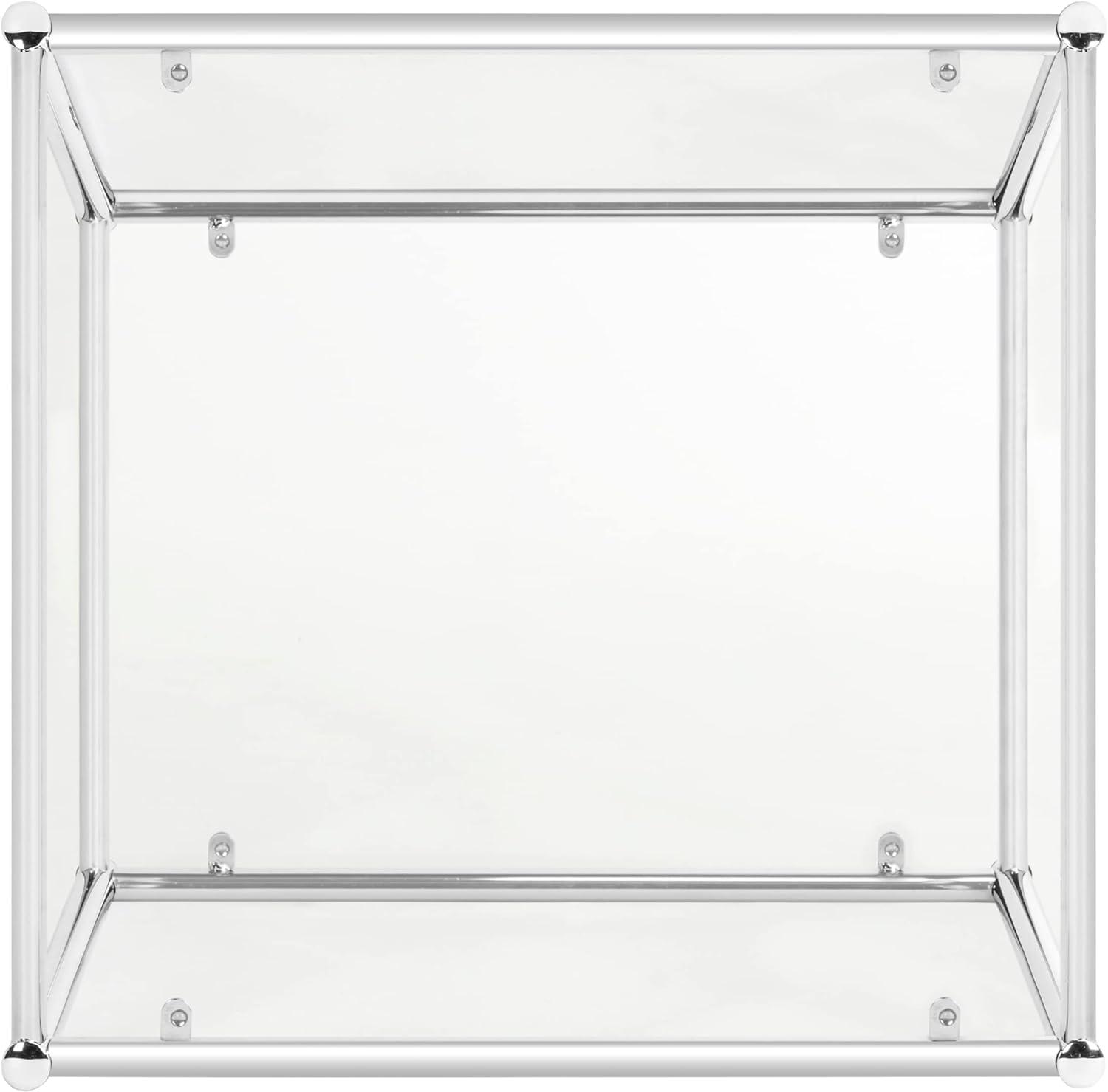 image:imageSafavieh Home Collection Lilias Chrome and Glass Square End Table