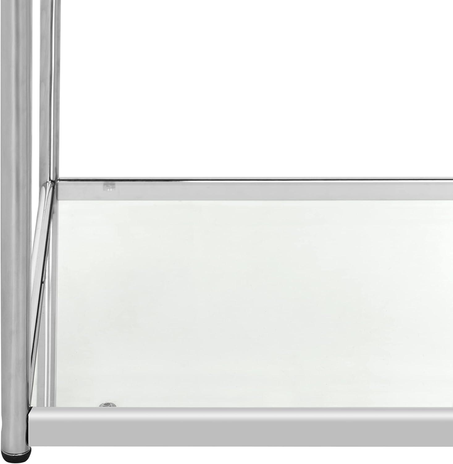 image:imageSafavieh Home Collection Lilias Chrome and Glass Square End Table