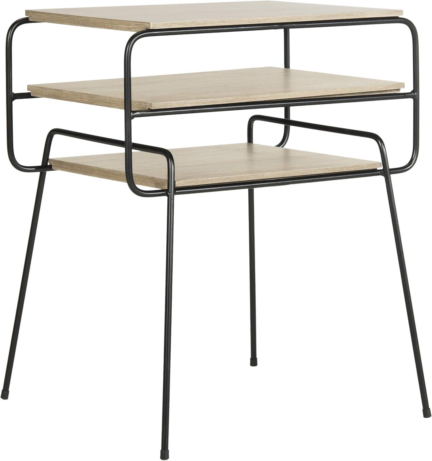 image:imageSafavieh Home Collection Marcel MidCentury Light Grey 3Tier End Table