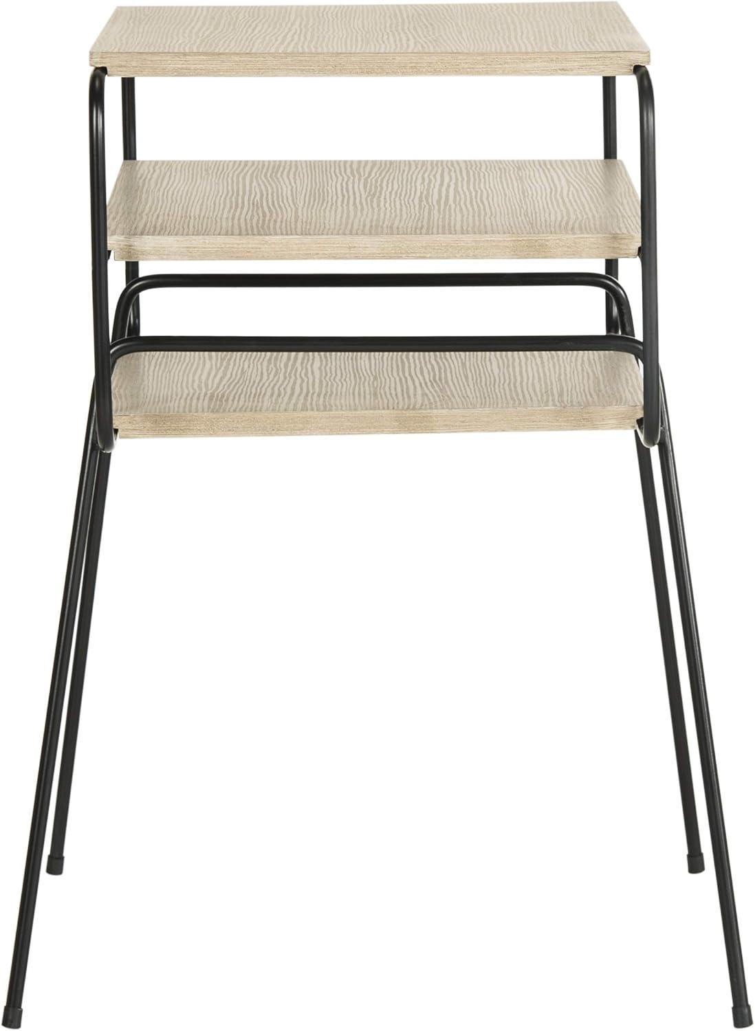 image:imageSafavieh Home Collection Marcel MidCentury Light Grey 3Tier End Table