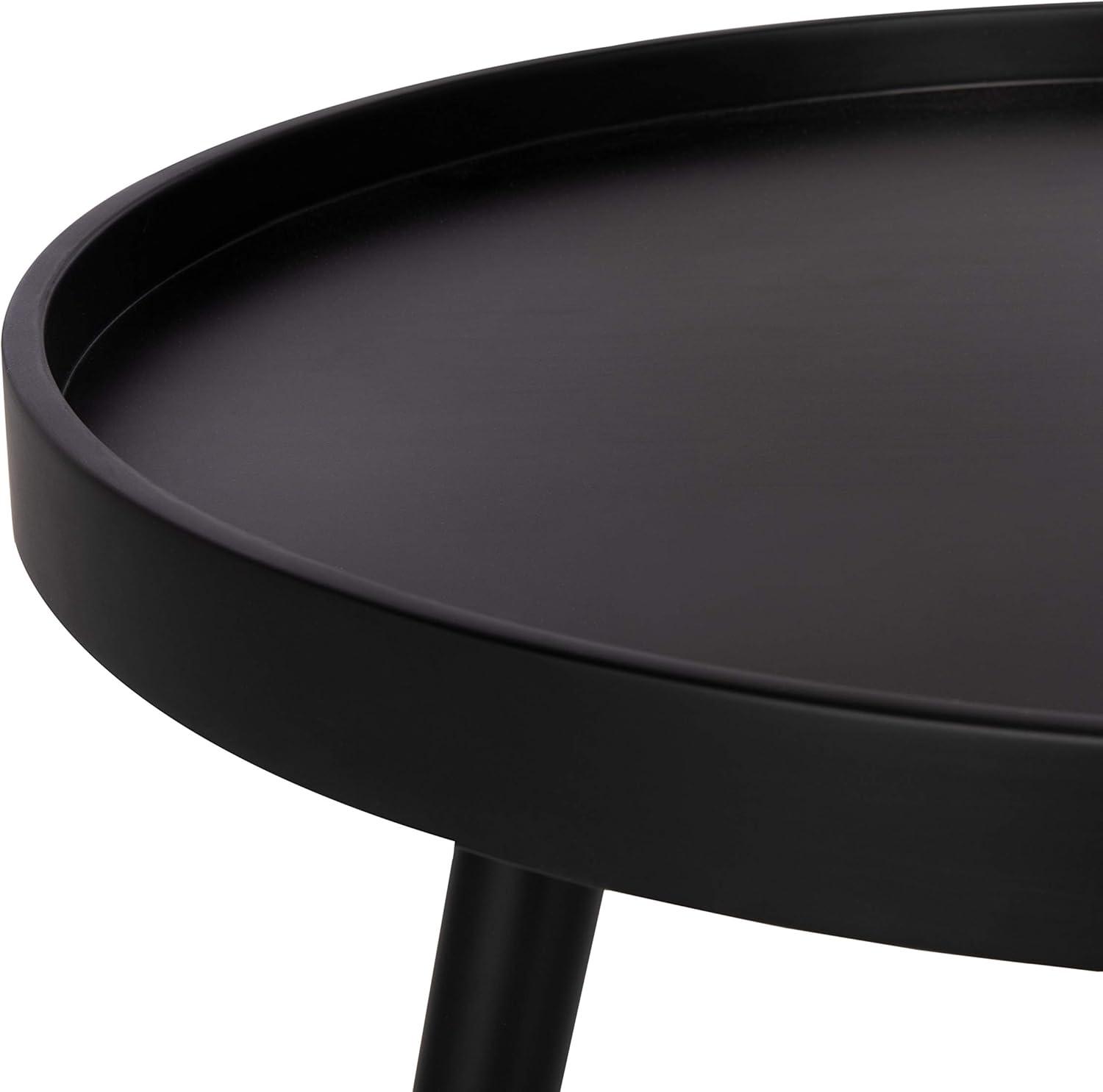 image:imageSafavieh Home Fritz Black Tray Top Round Side Table