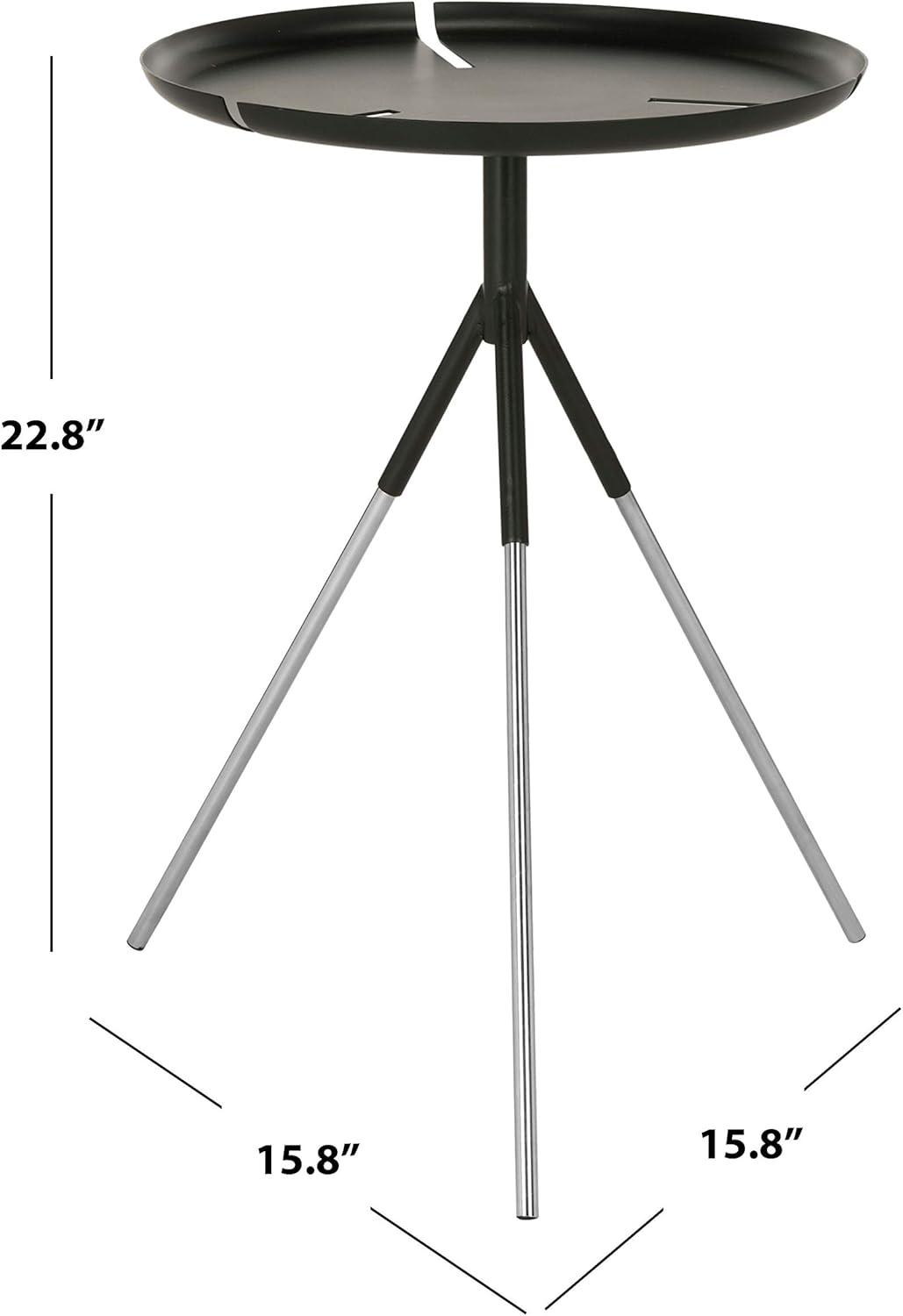 image:imageSafavieh Home Lark Matte Black Tripod Leg Side Table