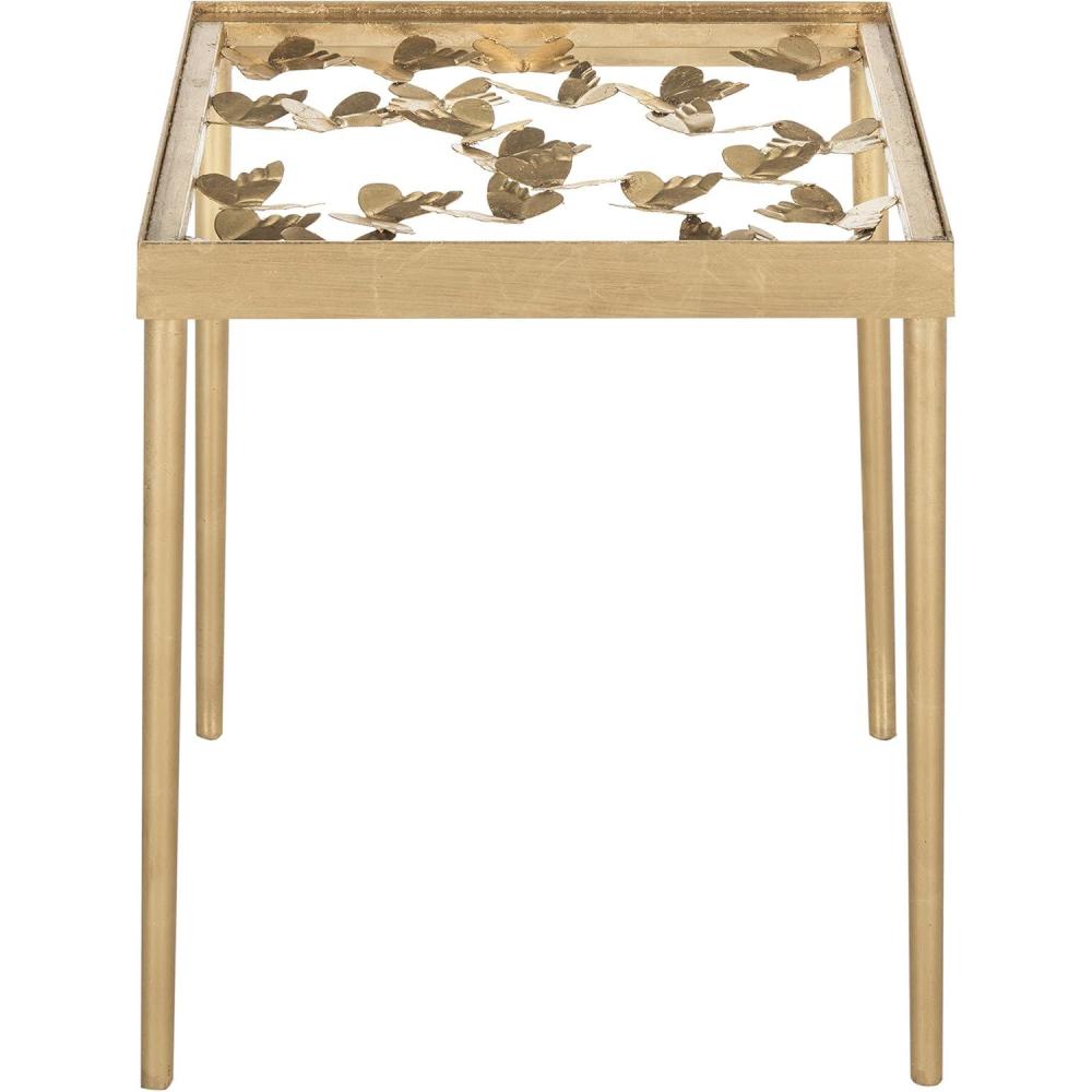 image:imageSafavieh FOX2594A Home Collection Rosalia Butterfly Side Table Antique Gold