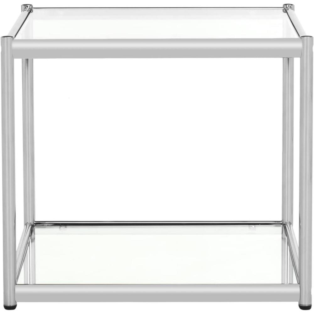 image:imageSafavieh Home Collection Lilias Chrome and Glass Square End Table