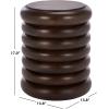 SAFAVIEH Home Collection – Anatoly Brown Accent Table, Sculptural Round Side Table, Bold Contemporary Design (ACC6615A)(Brown)