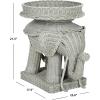 SAFAVIEH Home Collection – Balford Rattan Storage Accent Table with Tray, Fully Assembled, Natural Modern Side Table for Living Room (SEA7038A)(Grey)