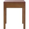 SAFAVIEH Home Collection – Kannie Dark Oak Accent Table, 1 Drawer Side Table, Scalloped Apron Detail, Fully Assembled (ACC6614A)(Dark Oak)