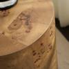 SAFAVIEH Home Collection – Siya Natural Brown Accent Table, Round Drum Side Table, Burl Wood Look, Fully Assembled (ACC6611A)(Brown)