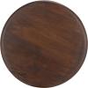 SAFAVIEH Home Collection – Zenso Accent Table, Dark Brown Sculptural Solid Wood Side Table, Modern Round Design, Fully Assembled (ACC3255A)(Dark Brown)