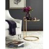 SAFAVIEH Home Collection Calvin Round Gold Leaf End Table