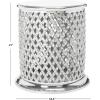 SAFAVIEH Home Collection Metal Lace Silver End Table