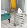 SAFAVIEH Home Collection Metal Lace Silver End Table