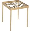 Safavieh FOX2594A Home Collection Rosalia Butterfly Side Table, Antique Gold