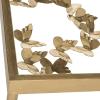 Safavieh FOX2594A Home Collection Rosalia Butterfly Side Table, Antique Gold