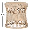 Safavieh Home Collection Desta Natural Wicker Round Accent Table(Natural)