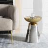 Safavieh Home Collection Dov Drum Gold Side Table