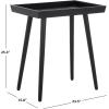 Safavieh Home Nonie Modern Chocolate Accent Table(Black)