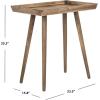 Safavieh Home Nonie Modern Chocolate Accent Table(Chocolate)