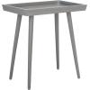 Safavieh Home Nonie Modern Chocolate Accent Table(Slate / Grey)