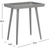 Safavieh Home Nonie Modern Chocolate Accent Table(Slate / Grey)