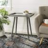 Safavieh Home Nonie Modern Chocolate Accent Table(Slate / Grey)